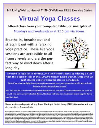 Virtual Yoga Classes HP Living at Home
