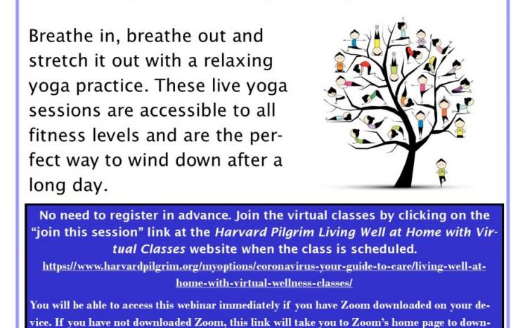 Virtual Yoga Classes HP Living at Home